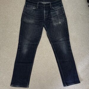 Levi's 511 Men's Straight Jeans in Washed Black Denim
